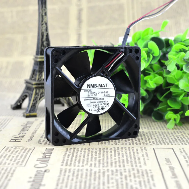 3108NL-04W-B49 8020 12V 0.27A 8cm8 защиты электродвигателя Вентилятор охлаждения