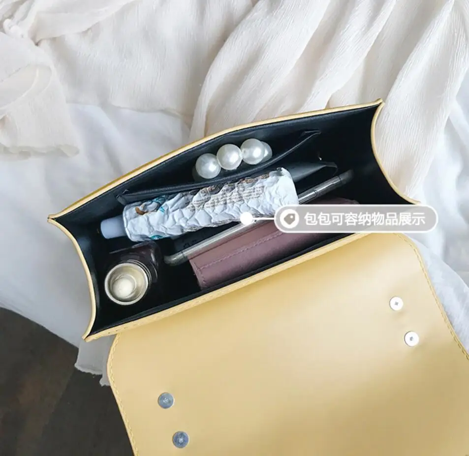 Elegant Female Flap Square bag Fashion New High Quality Leather Women's Designer Handbag Lock Chain Shoulder Messenger Bags