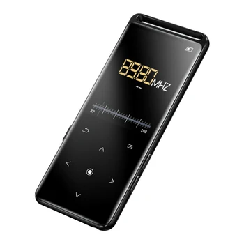 

M6 Metal FM Radio Mini Touch Button Portable Rechargeable Voice Recorder Lossless HIFI Bluetooth Ultra Thin Backlight MP4 Player