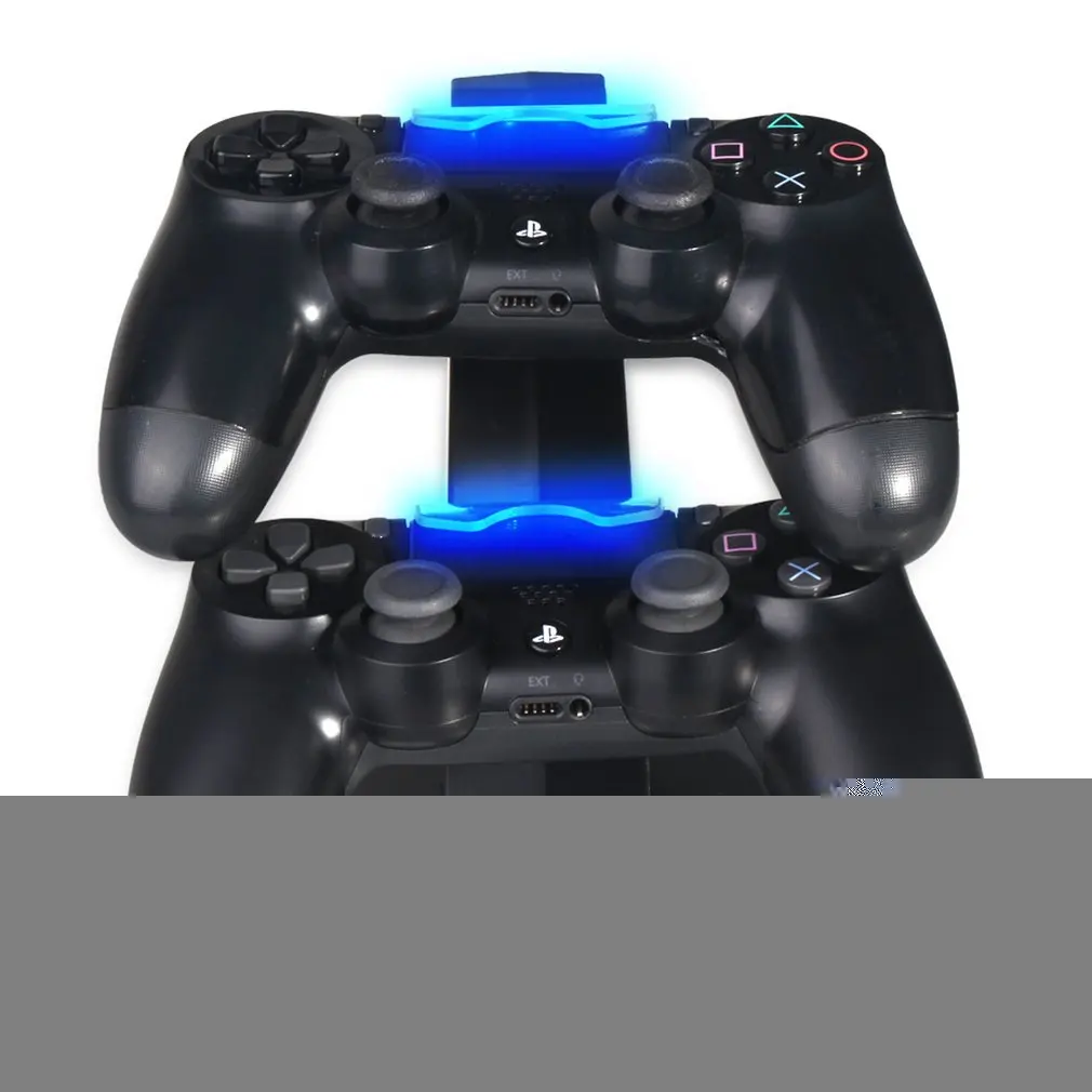 Для PS4 контроллер Зарядное устройство Док-станция двойной USB Подставка для зарядки Колыбель для sony Playstation 4 PS4/PS4 Pro/PS4 тонкий контроллер