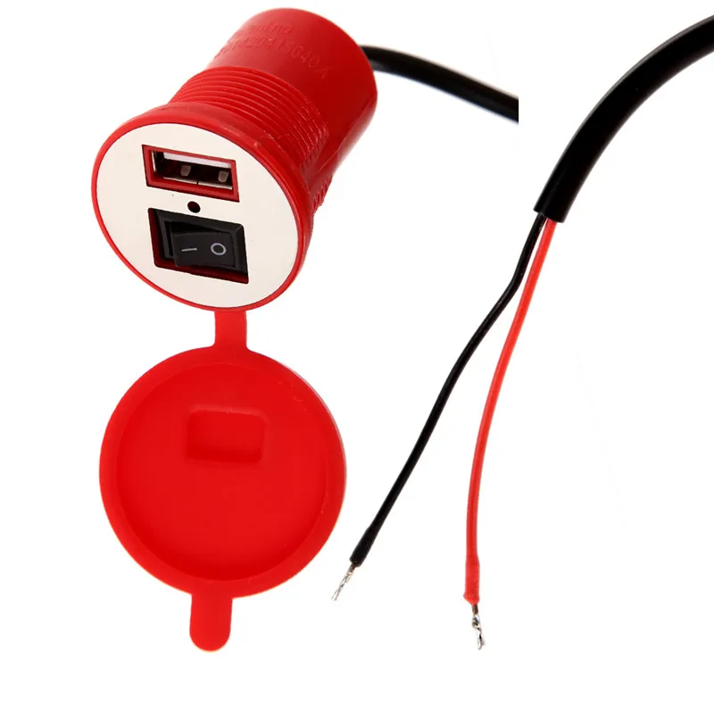 12-24 в USB мотоцикл мобильный телефон Зарядка порт розетка USB Водонепроницаемый источник питания розетки для мотоцикла автомобиль Стайлинг Аксессуары