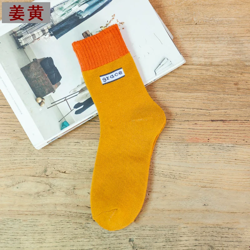 1 пара, зимние толстые теплые носки, шерстяные махровые женские носки, винтажные рождественские носки, подарок, зимние носки, женские носки и Чулочные изделия - Цвет: B-020