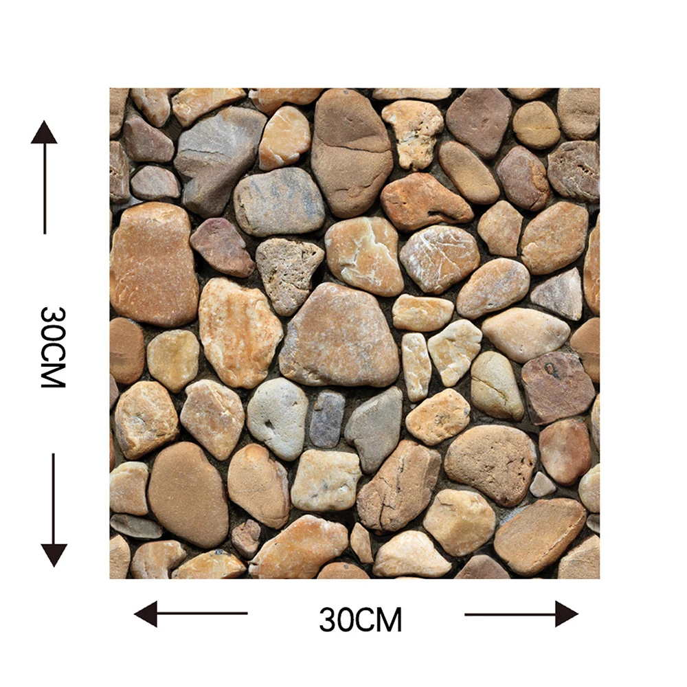 Retro 3D Imitation Brick Wall Stickers Home Decor 4