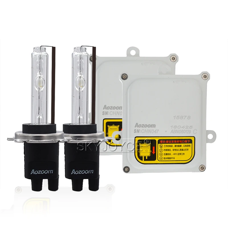 Premium AC 55W Xenon Ballast Kit H7 HID Headlamp Bulb Lights H11 5500K White Fast Bright Reactor Xenon D2H HID Conversion Kit (7)