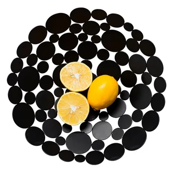 

Nordic Disc Iron Fruit Tray Fruit Basket Snack Basket Fruit Basin Round Fruit Basket
