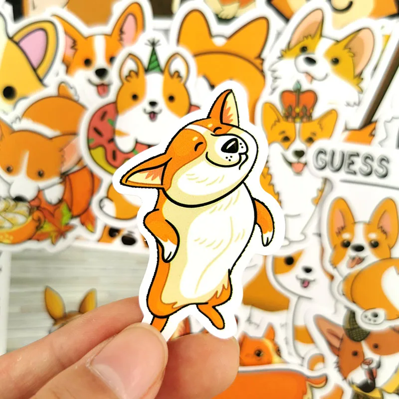 50 шт. наклейка для собак s Kawaii наклейка для ноутбука чемодан для скейтборда дневник Водонепроницаемая игрушка наклейка для детей