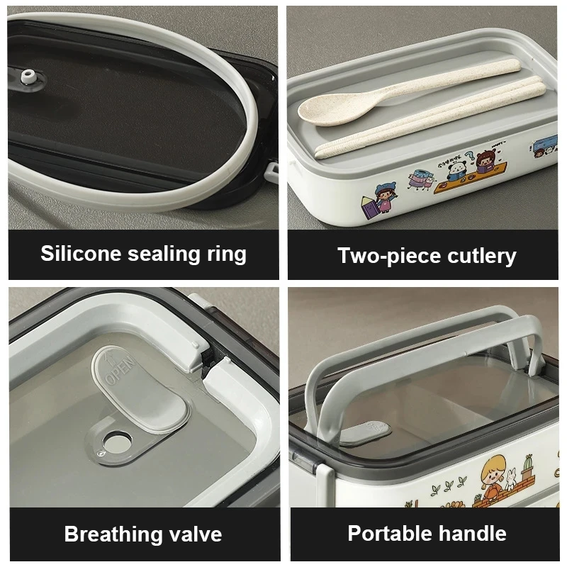 Lunch Box Thermal Food Container Bento Box Microwave Safe Lunchbox School Child Food Storage Kid's Lunch Box With Compartments