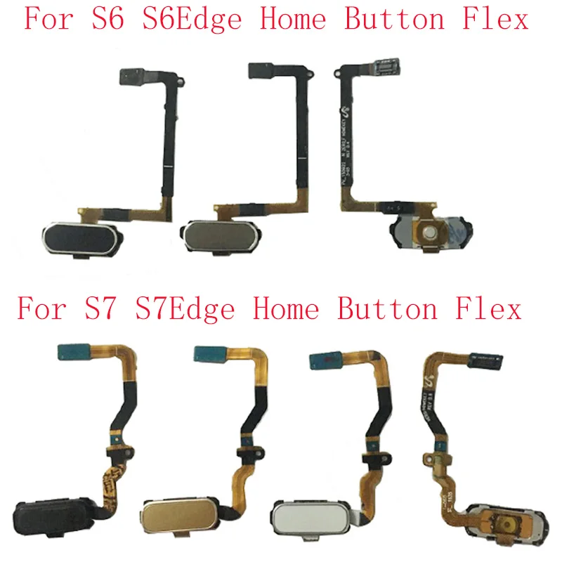 

Fingerprint Sensor Home Button Flex Cable Ribbon For Samsung S6 S6 Edge S7 S7 Edge G920 G930 G925 G935 Touch Replacement parts