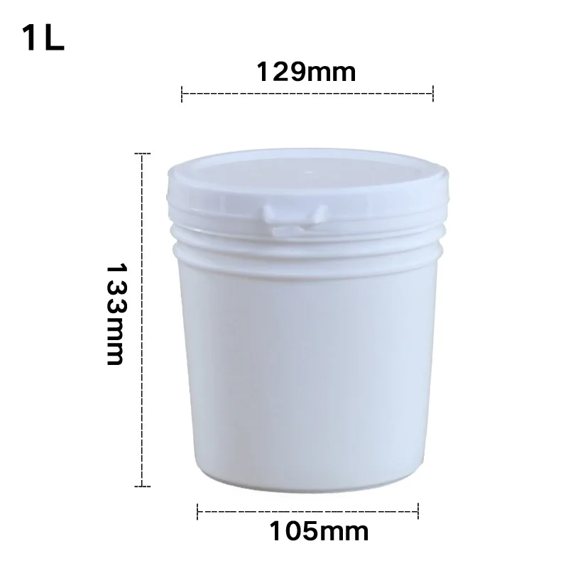 1000ML white B2 1000 мл пустой пластиковый контейнер для косметики, твердая пудра, контейнер для макияжа, для путешествий, многоразовые бутылки с внутренней крышкой, пищевой - Цвет: 1000ML white B2