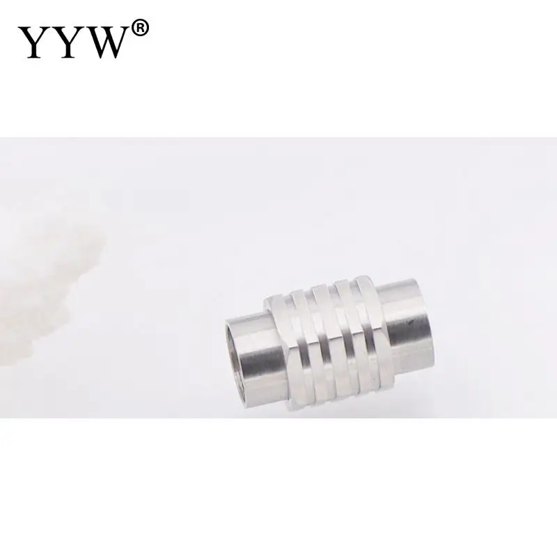 10pcs Stainless Steel Magnetic Clasps 5-20mm Polished For Diy Leather Bracelets Charms Connector Buckles Jewelry Making Findings