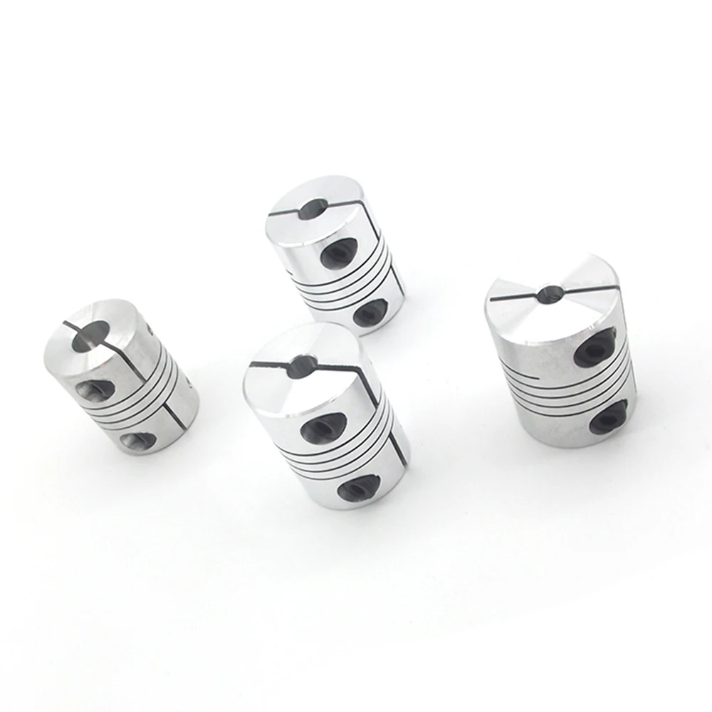 

4PCS 5X6.35MM D25L30 Aluminum Z Axis Flexible Coupling For Stepper Motor Coupler Shaft Couplings 3D Printer Parts Accessory