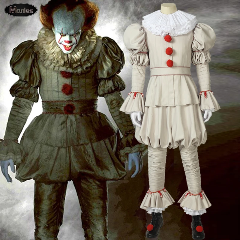 Фильм It Chapter два Стивен Кинг это костюм Pennywise танцующий клоун Косплей Взрослый Хэллоуин полный комплект сапог ужас