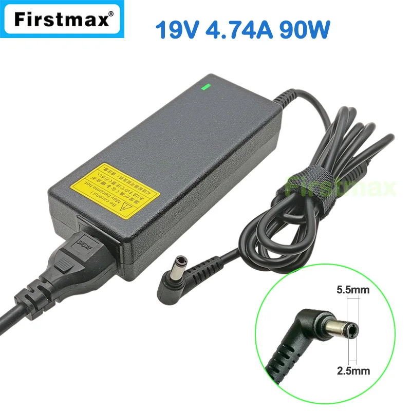 19V 4.74A 90W AC адаптер питания для ноутбука Toshiba Satellite L450 L455 L50 L500 L505 L55 L550 L555 L581 L583