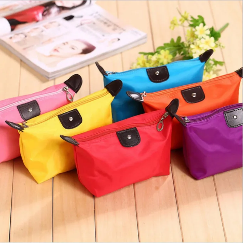 Borsa cosmetica portatile per donna colorata impermeabile nuova borsa da viaggio per gnocchi Mini borse da toilette carine per il trucco