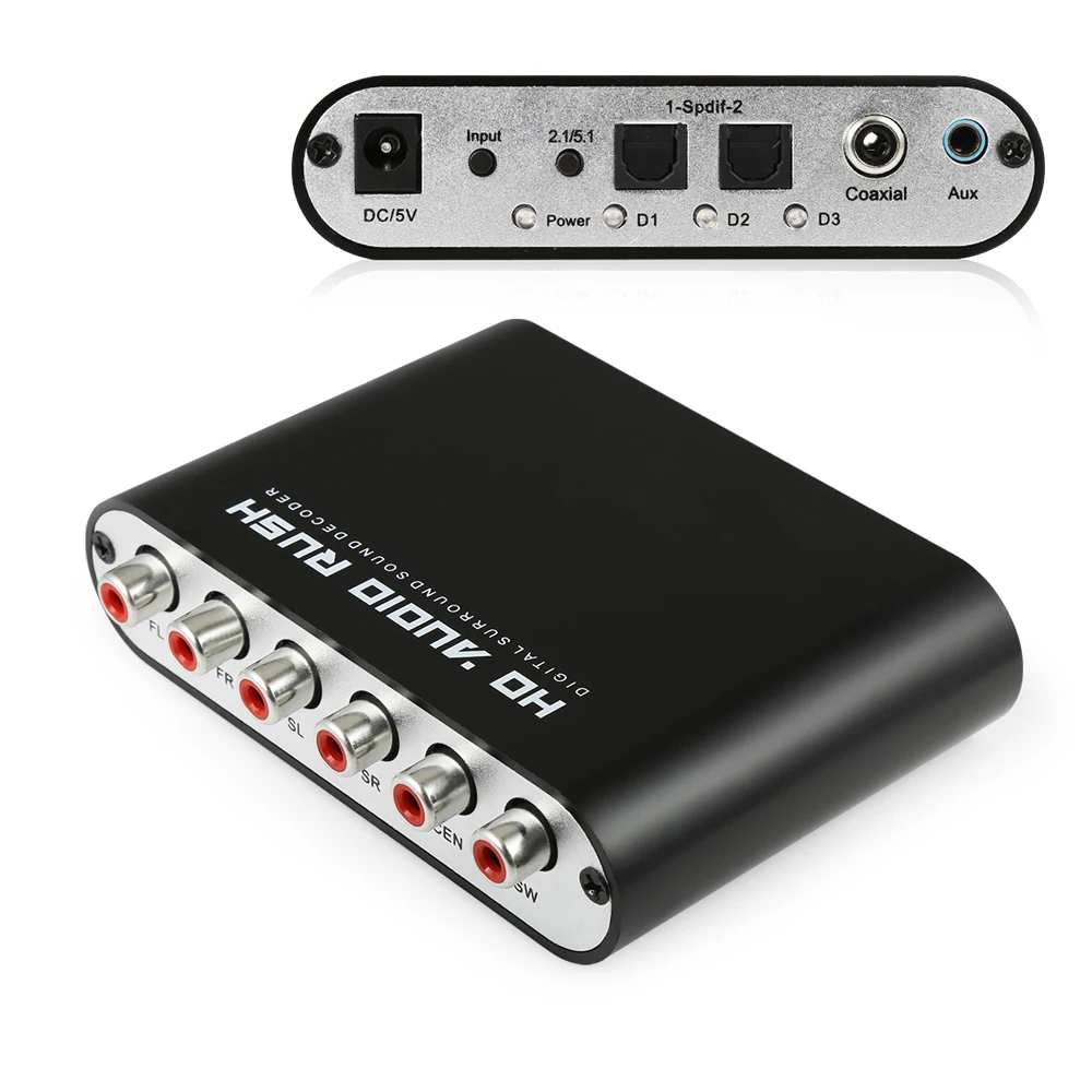  Digitale 5.1 Eu Audio Decoder Dolby Dts/Ac-3 Ottico di 5.1-Canale Analogico Rca Audio Converter Ada