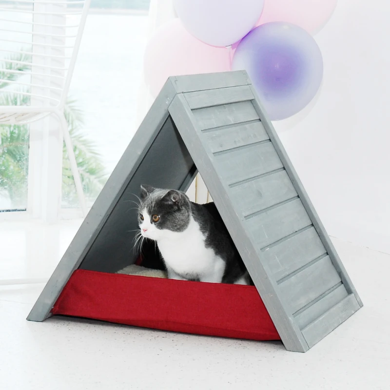 IPAW M4pet деревянный домик для собак и кошек складной пирамидный домашних животных