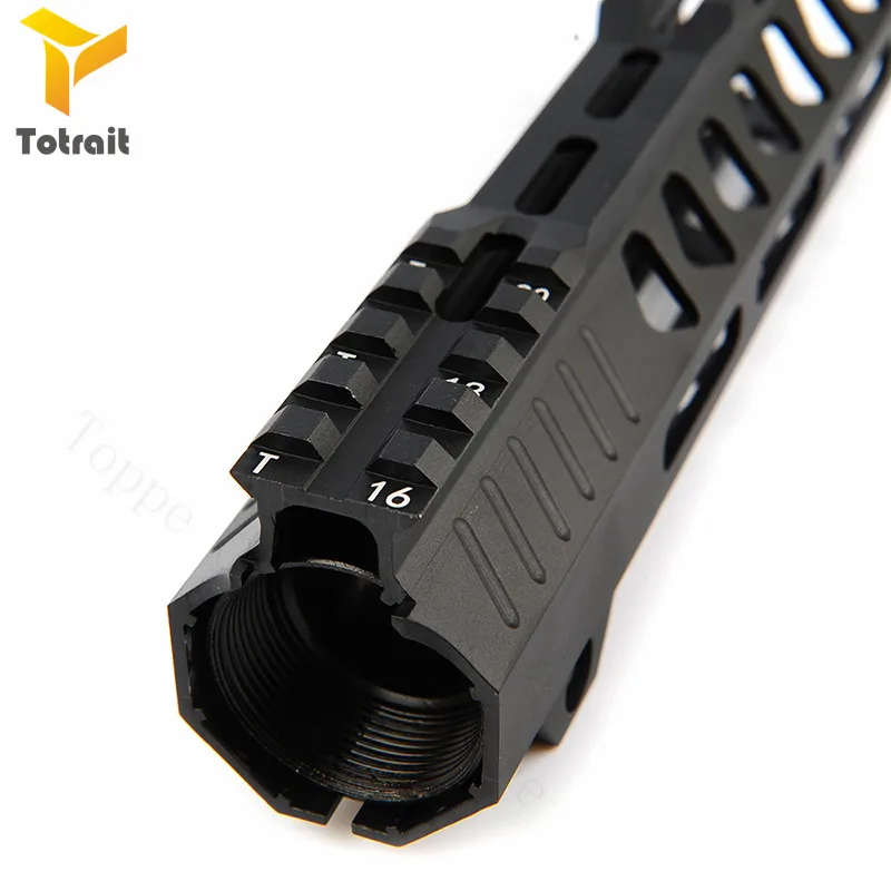 TOtrait Тактический 7/10/12/13,5/15 дюймов Keymod Handguard Карабин Float Quad Rail Пикатинни рот серия AR