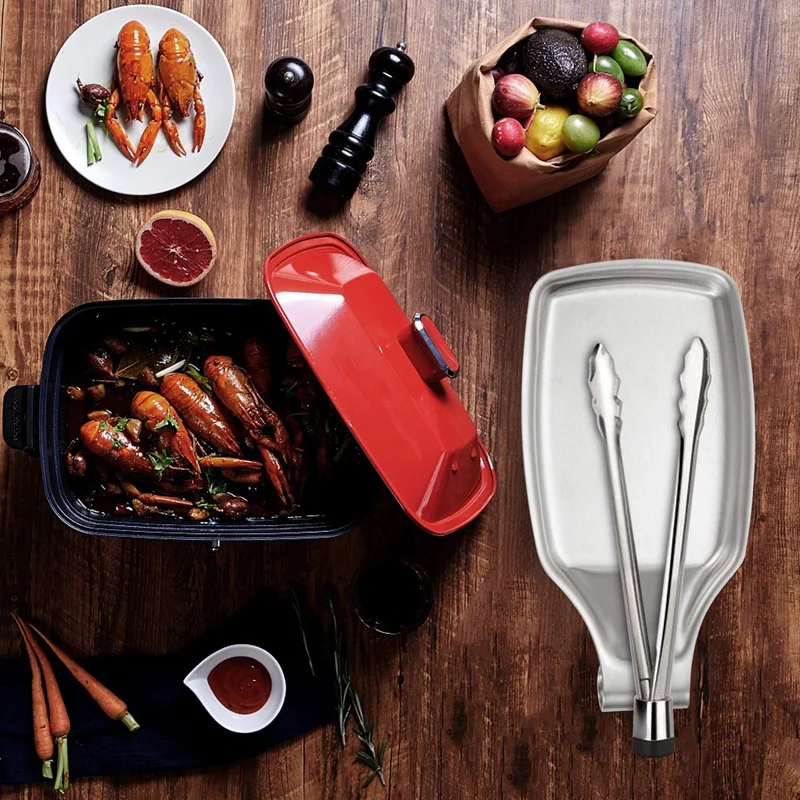 Набор ложек для отдыха 3 лопатка из нержавеющей стали Подставка ковша печи