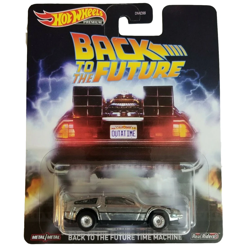 Hot Wheels 1/64 автомобиль Назад в будущее время машина фильм реальные езды