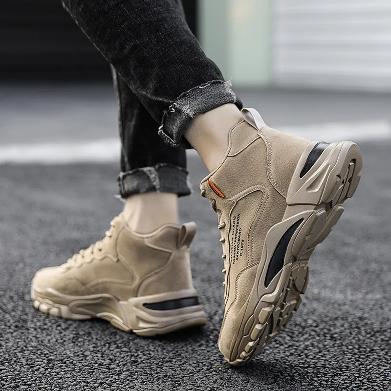 

Martin Boots MEN'S Casual Shoes New Style 2019 Spring England Korean-style Worker Boot Skate Shoes Trend Students Martin Boots