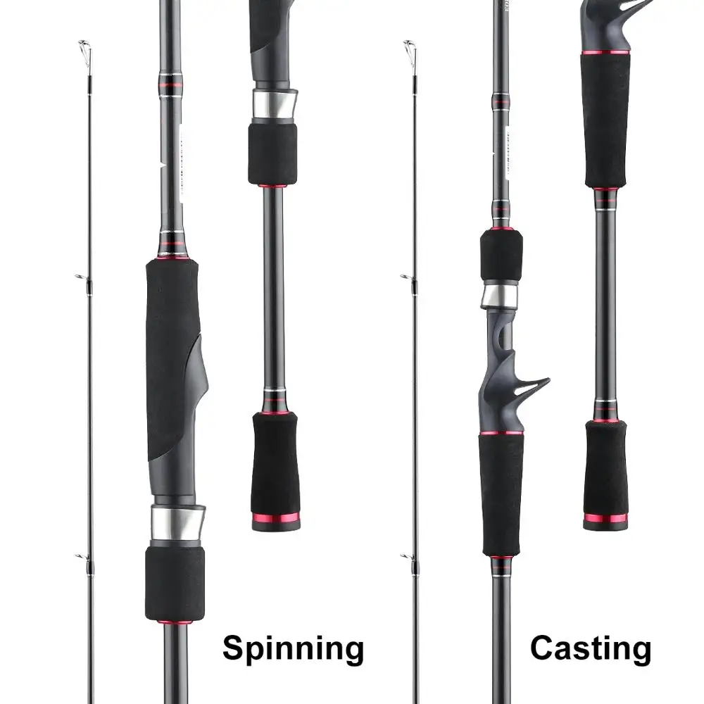 Redwolf Tav Spinning Rod With 3 Tips M Mh Ml 2 Sections Carbon