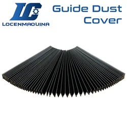 Dust Proof Cloth Dust Cover Bellows for CNC Machine Streched Length 1000mm Fold Width 15mm Customize Available