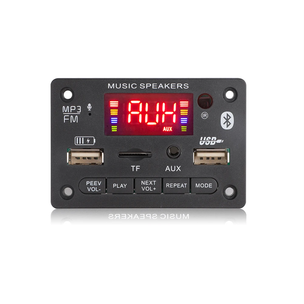 MP3 декодер 5 в 12 В автомобильный комплект WMA Bluetooth 0 беспроводной MP3-плеер USB TF карта
