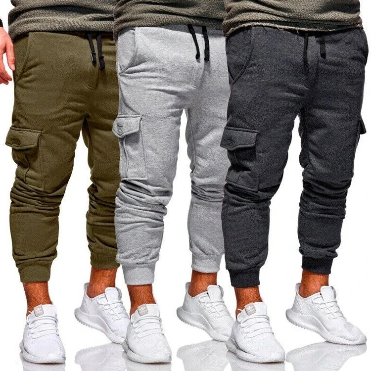 Chándal informal para hombre, pantalones holgados para correr, Cargo de talla grande, M-3XL