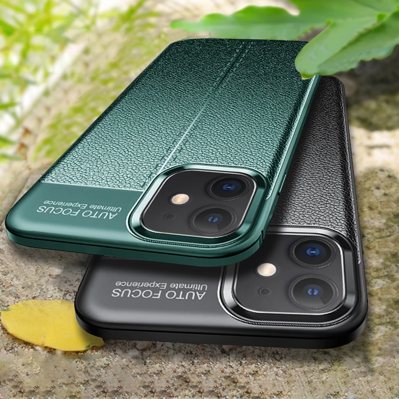 Кожаный чехол для iPhone 13 12 Mini 11 Pro MAX чехлы роскошный силиконовый бампер телефона