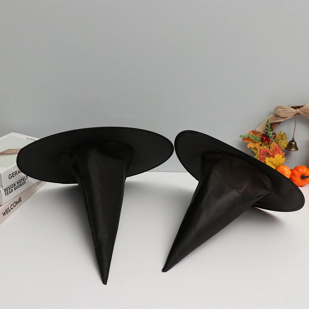 Witch Hat Halloween Fancy Dress Party Props Wizard Cap Decorative Costume Accessory Supplies Children Gift