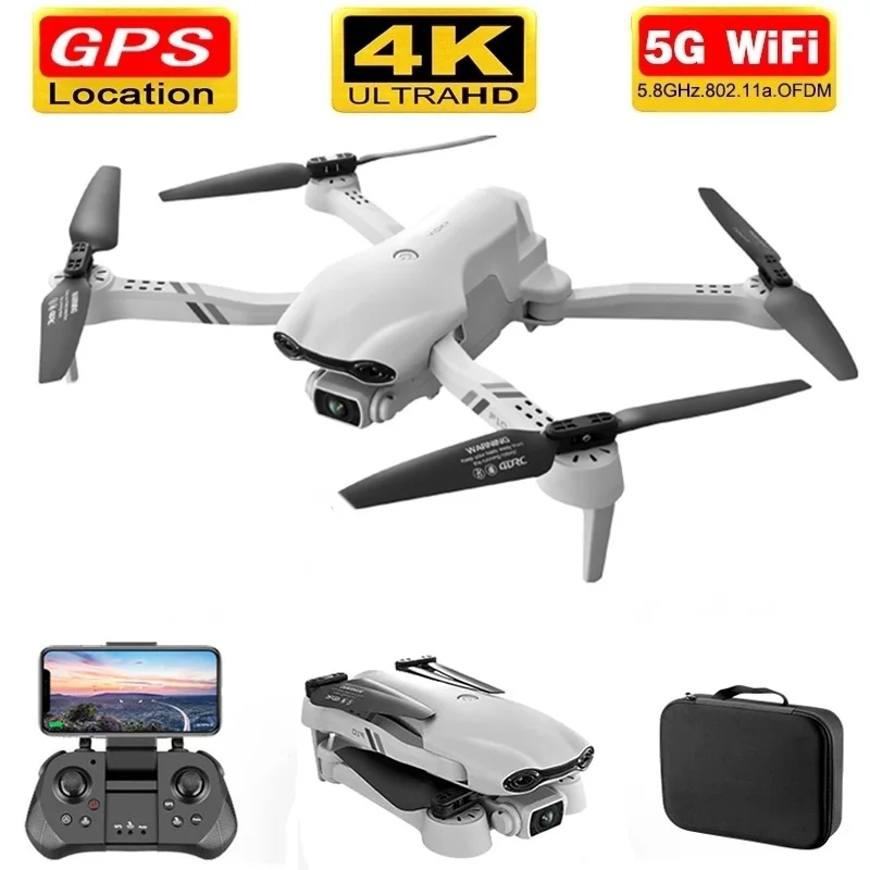 Новинка Радиоуправляемый вертолет F10 Дрон GPS 4K с HD двойной камерой 5G WiFi FPV