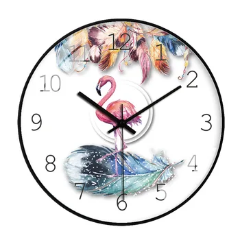 

European-Style Unicorn Wall Clock Modern Living Room Clocks Wall Home Decor Cartoon Silent Bedroom Relogio De Parede Gift FZ921