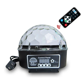 

Sound-Activated 9-Color LED Digital Display Crystal Magic Ball Stage Light Disco Laser Light Party Light Family Atmosphere Light