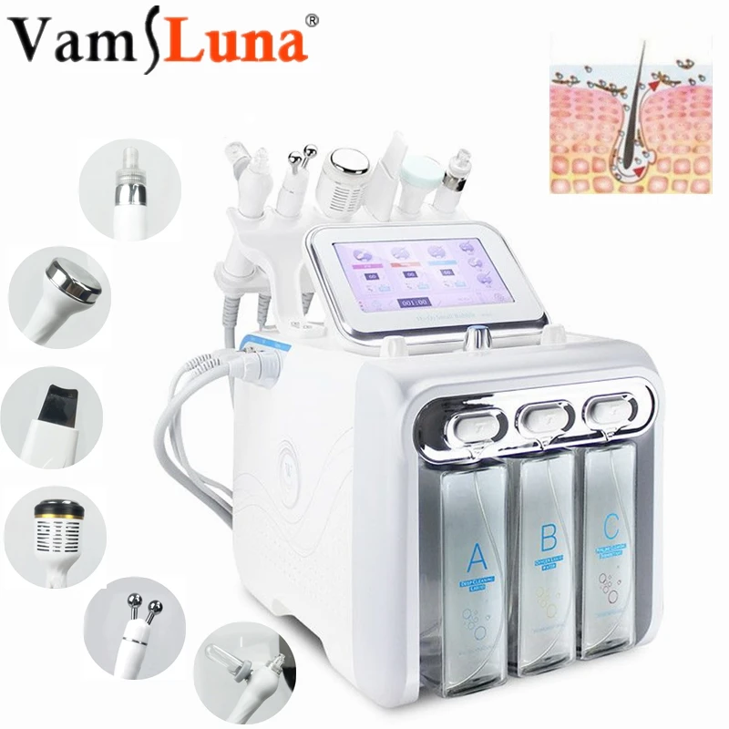 

6 in1 Water Hydrogen Oxygen Aqua Hydro Dermabrasion Clean Facial Skin Care Jet Peel Machine