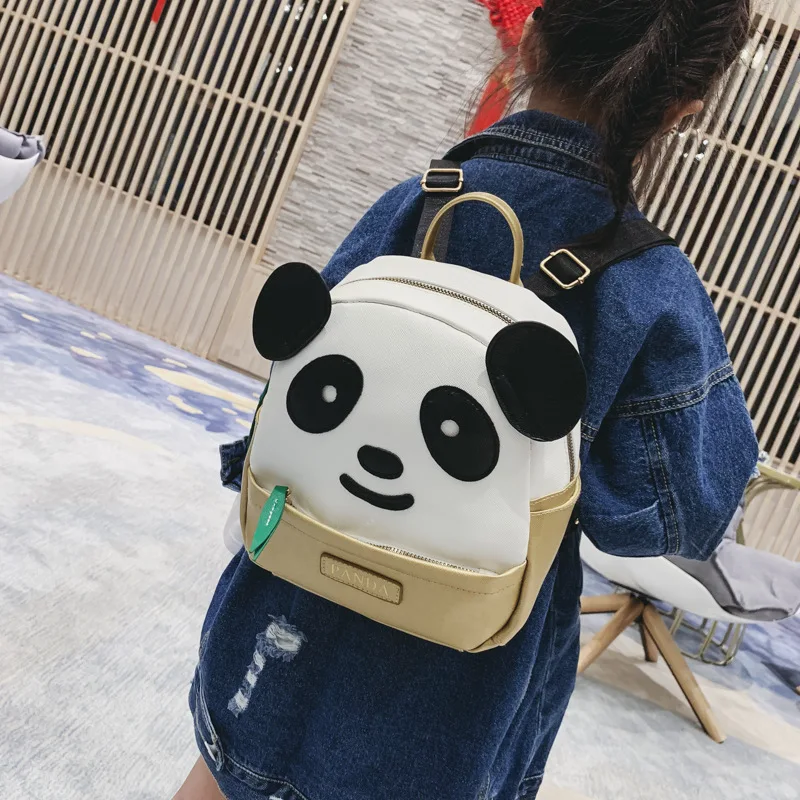 

New Style CHILDREN'S School Bags Kindergarten 3-4-7 Female Baby Boy Simple Fashion Lightweight Panda Cute Backpack