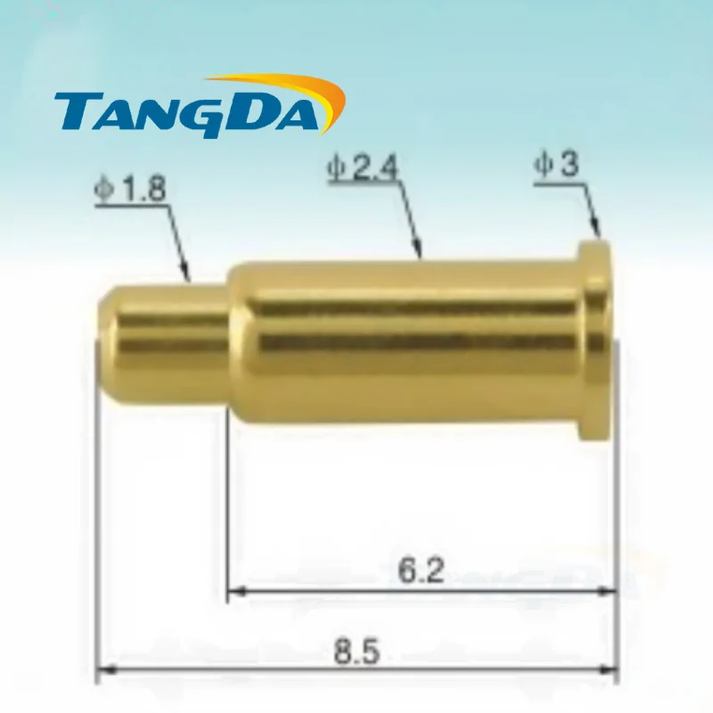 Tangda 3,0*8,5 мм весна pin тестовый вывод зарядки контактный пружинный контакт контактный разъем датчика 3,0 8,5 мм pogo pin