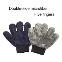 

Car Wash Mitt Microfiber Paw Shaped Wash Glove Double-side Non Scratch Thick Cloth Durable Car Washing Accessory Washing Gloves