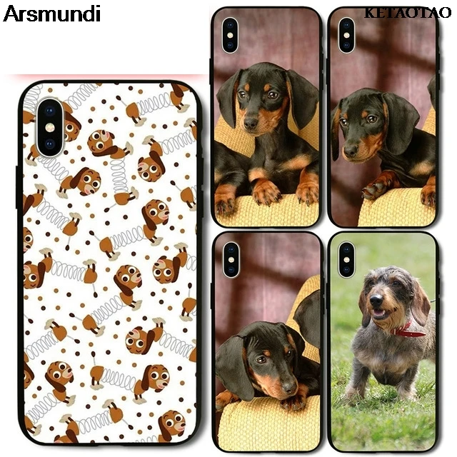 KETAOTAO Dachshund Animal Dog Phone Cases for iPhone 4S 5C 5S 6S 7 8 Plus X Samsung Case Soft TPU Rubber Silicone |