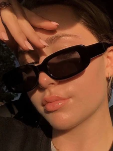 Солнцезащитные очки женские прямоугольные, квадратные, в стиле ретро