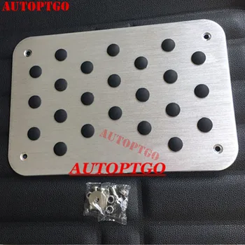 

UNIVERSAL ALUMINUM STAINLESS STEEL CAR FOOT FLOOR MATS CARPET MAT PADS ANTI-SKID FOOTPAD AUTO DIY PAD DRESSING ACCESSORY KIT 1PC