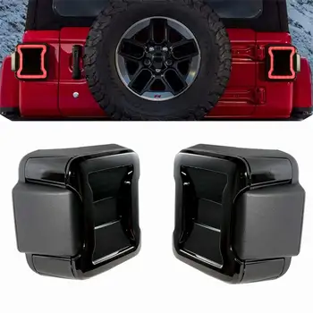 

USA Version led tail lamp Car Light Smoke For Jeep Wrangler JL 2018 2019 Rear Lamps Brake Reverse light Daytime Running Lights