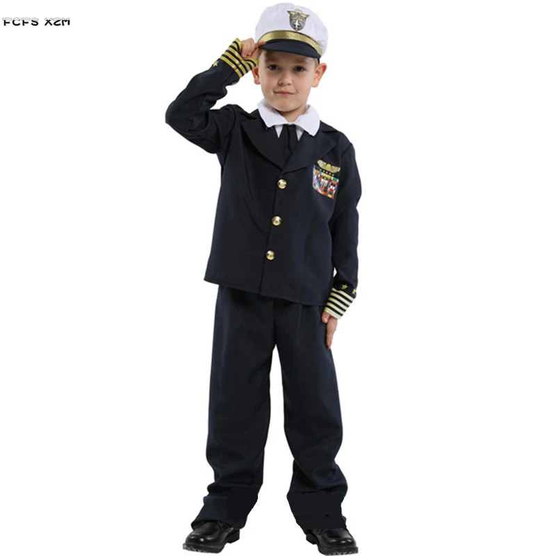 Húmedo Canoa Manto Disfraz de piloto de Halloween para niños, uniforme de aviador, Airman,  Cosplay, Carnaval, Purim, mascarada, juego de rol, vestido de fiesta, M XL| Disfraces para niños| - AliExpress