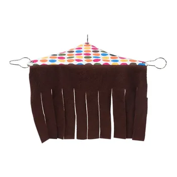 

Corner Fleece Forest Hideaway For Small Pets, Tassels Curtain Hideout For Hamster, Guinea Pig, Chinchillas New Qgnv