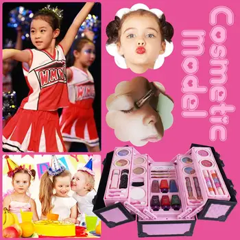 

23 Pcs Simulated Cosmetic Case Water Solubility Cosmetic Case Toys Makeup Tool Kit Box Birthday Gift