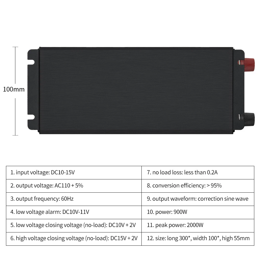 4USB порт инвертор 2000 Вт DC 12 В/24 В к AC 110 В 60 Гц автомобильный инвертор зарядное устройство конвертер адаптер инверсор