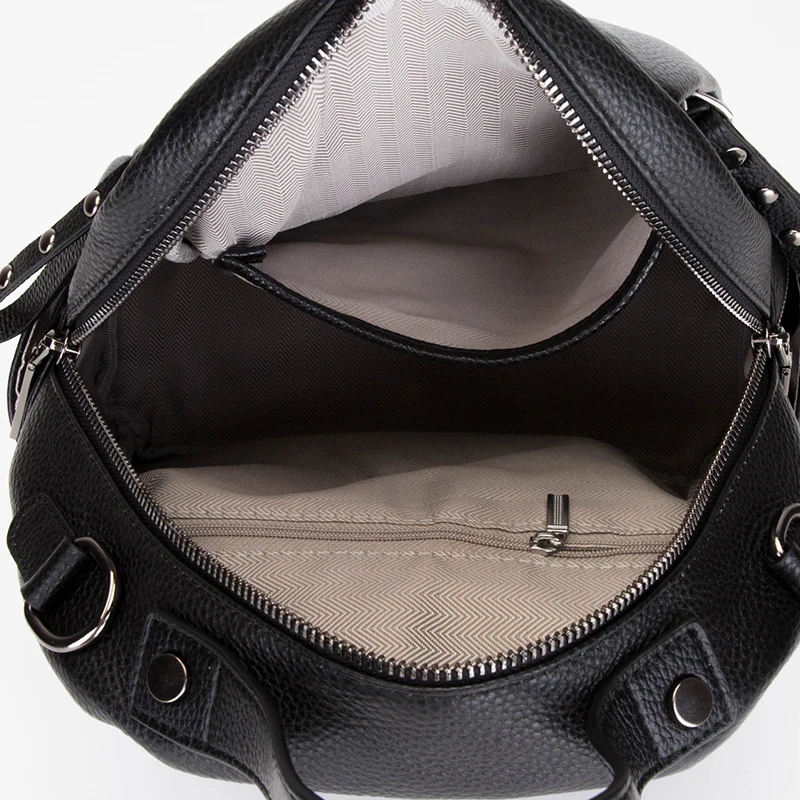 100% Genuine Leather Women's backpack Casual Waterproof real Cowhide Backpacks Female Luxury Back pack Women Travel Shoulder Bag