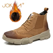 Г., зимние мужские ботинки «Челси», Броги из натуральной кожи, мужские модные кроссовки, ботинки, женская обувь