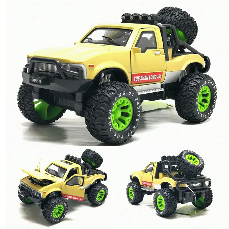 

Alloy Car Model Vietnam Collision Door Opening Off-road Sound And Light Pull Back Car CHILDREN'S Toy Model Car Model