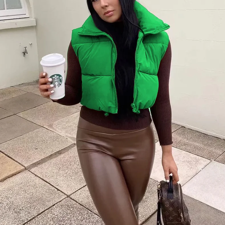 

Winter Thicken Warm Parka Bubble Coat Female Padded Puffer Jacket Solid Standard Collar Short Jacket Winter Coat Woman Parkas