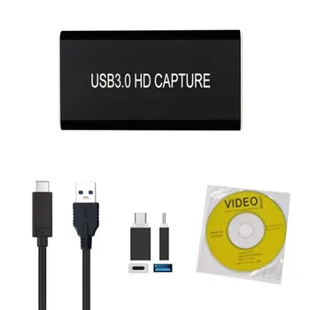 

USB 3.0 HDMI To USB 3.0 Type-C 1080P HD Video Capture Card For TV PC PS4 Live Streaming Games For Windows Linux Os X